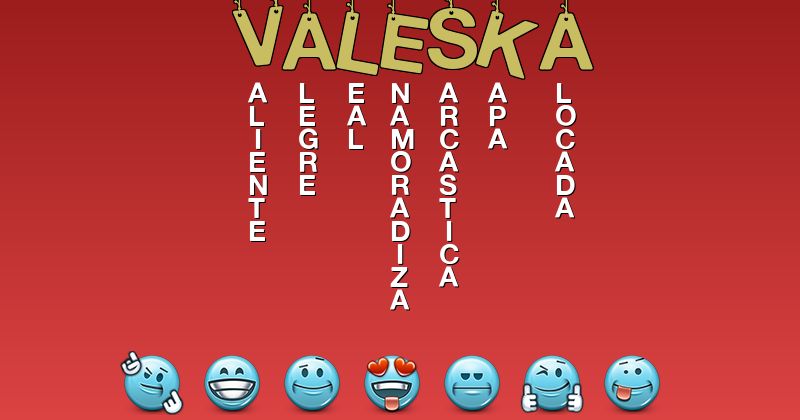 Emoticones para valeska - Emoticones para tu nombre