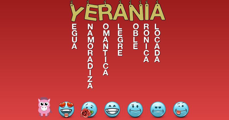 Emoticones para yerania - Emoticones para tu nombre
