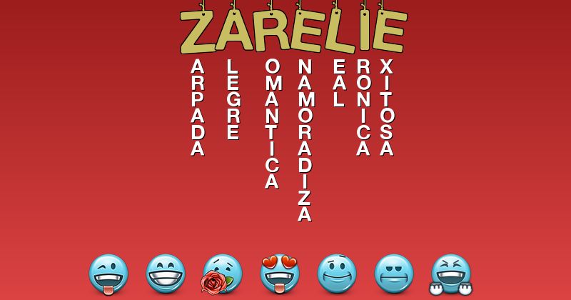 Emoticones para zarelie - Emoticones para tu nombre