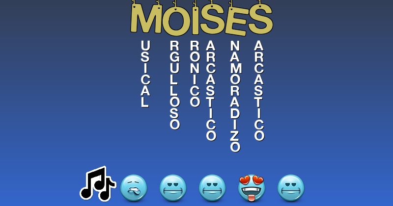 Emoticones para moisés - Emoticones para tu nombre