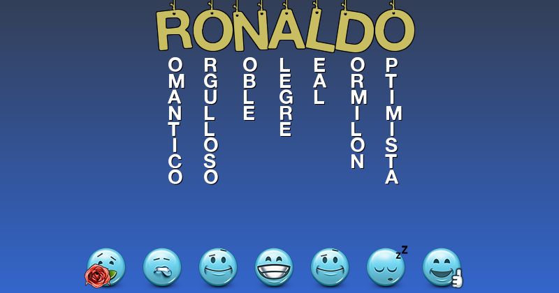 Emoticones para ronaldo - Emoticones para tu nombre