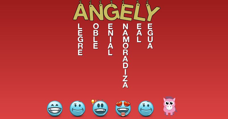 Emoticones para angely - Emoticones para tu nombre