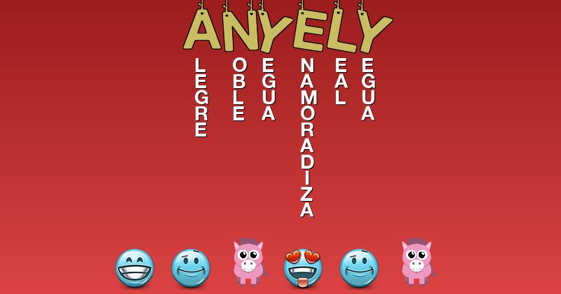 Emoticones para anyely - Emoticones para tu nombre