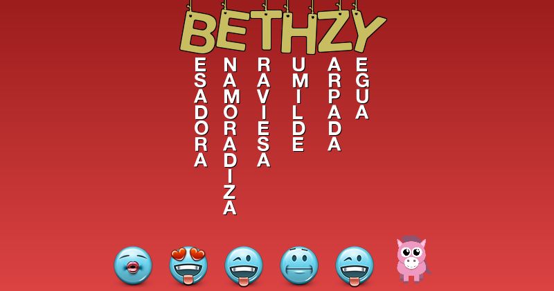 Emoticones para bethzy - Emoticones para tu nombre