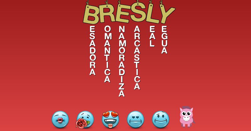 Emoticones para bresly - Emoticones para tu nombre