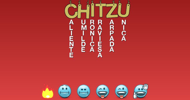 Emoticones para chitzu - Emoticones para tu nombre