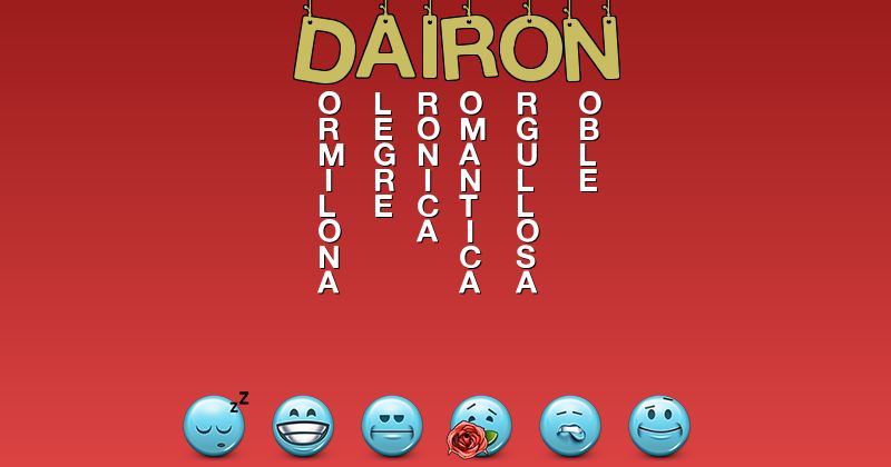 Emoticones para dairon - Emoticones para tu nombre