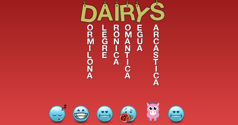 Emoticones para dairys - Emoticones para tu nombre