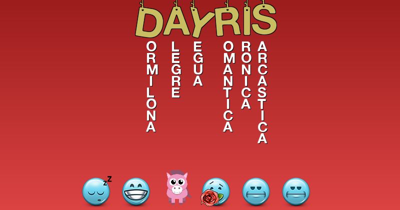 Emoticones para dayris - Emoticones para tu nombre