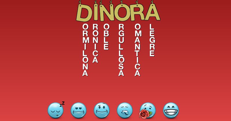 Emoticones para dinora - Emoticones para tu nombre