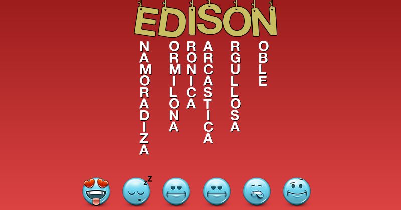 Emoticones para edison - Emoticones para tu nombre