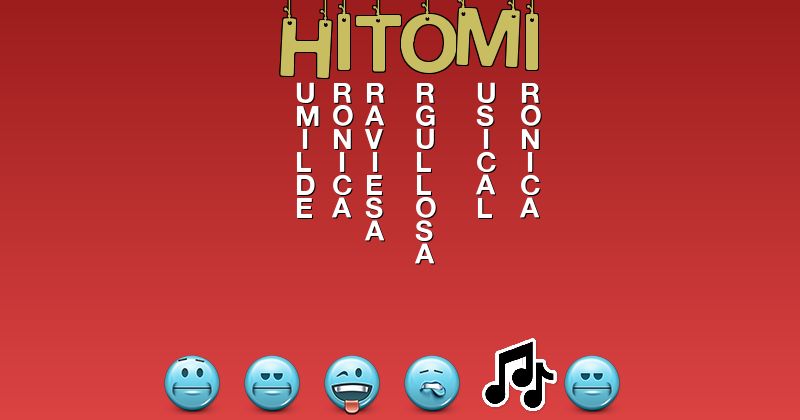 Emoticones para hitomi - Emoticones para tu nombre