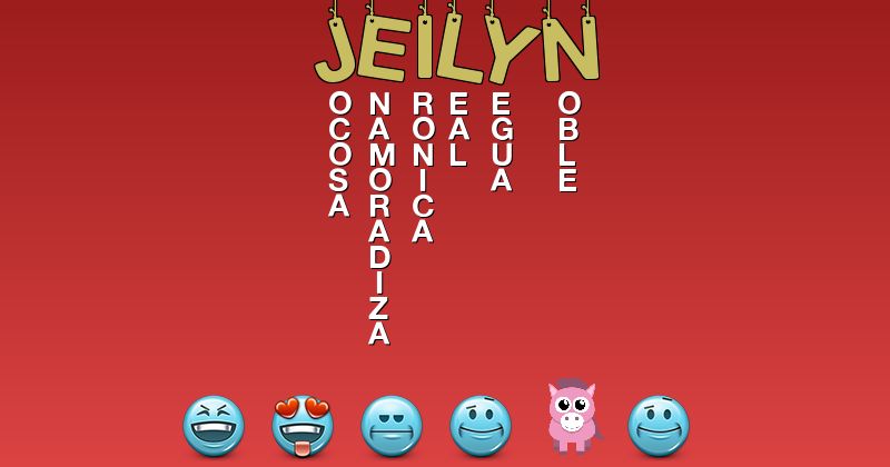 Emoticones para jeilyn - Emoticones para tu nombre