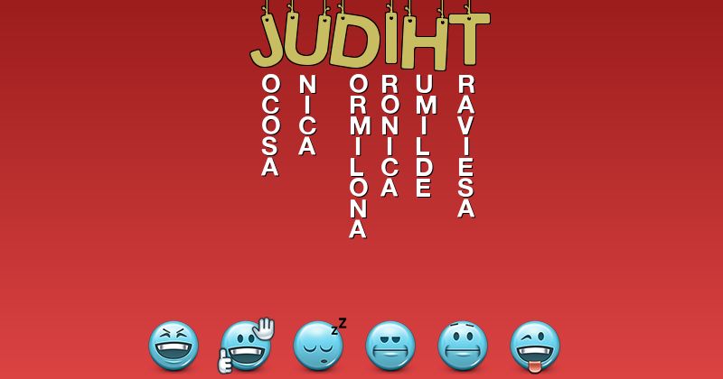 Emoticones para judiht - Emoticones para tu nombre