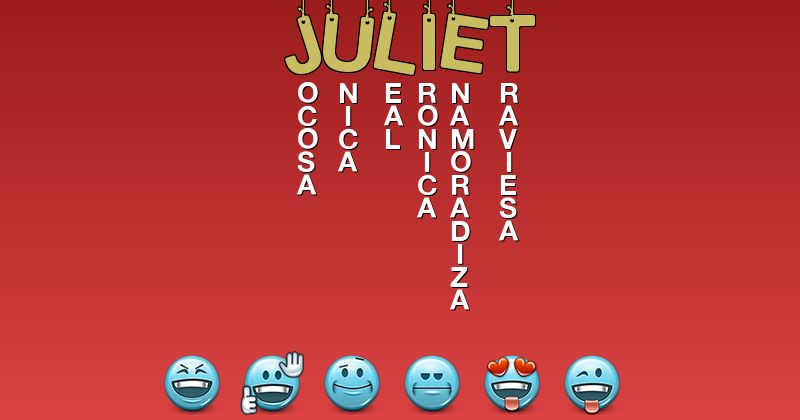 Emoticones para juliet - Emoticones para tu nombre