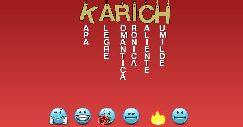 Emoticones para karich - Emoticones para tu nombre