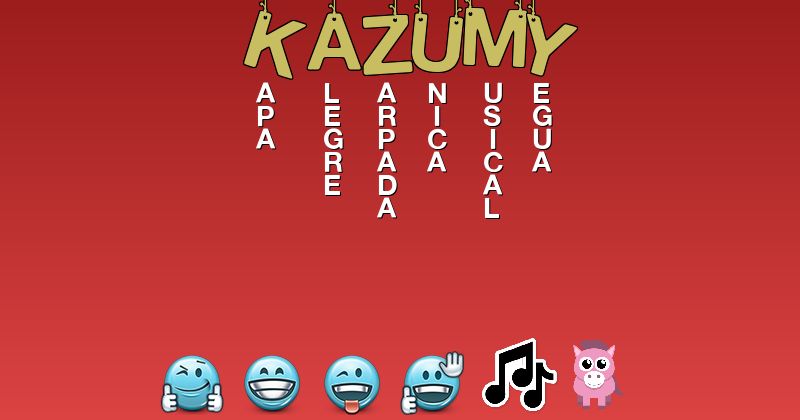 Emoticones para kazumy - Emoticones para tu nombre