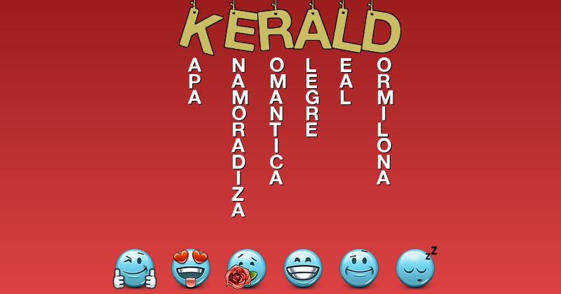 Emoticones para kerald - Emoticones para tu nombre