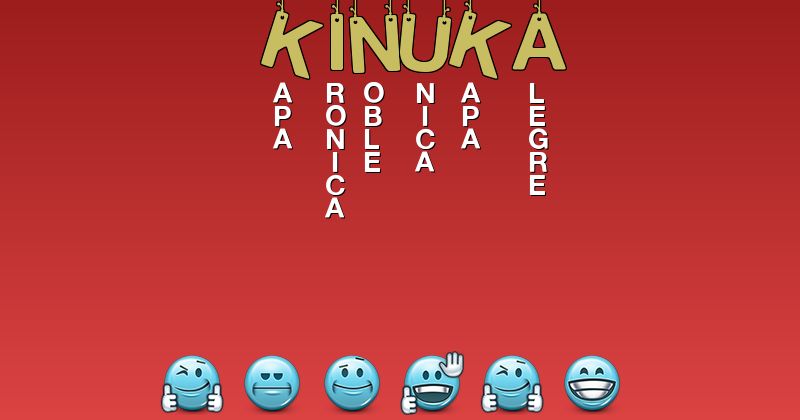 Emoticones para kinuka - Emoticones para tu nombre