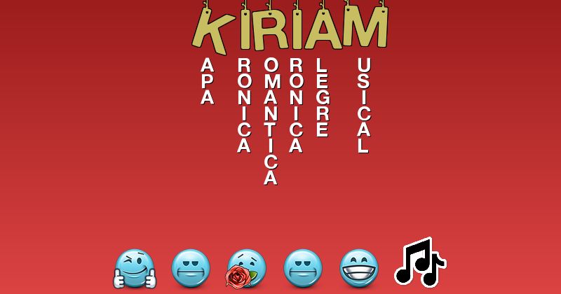 Emoticones para kiriam - Emoticones para tu nombre