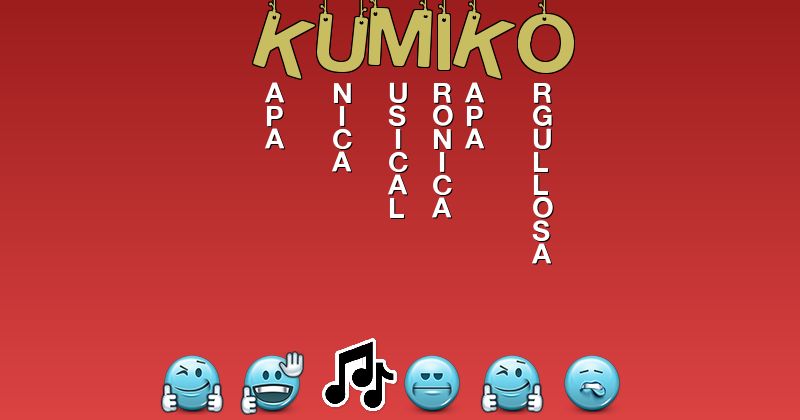 Emoticones para kumiko - Emoticones para tu nombre