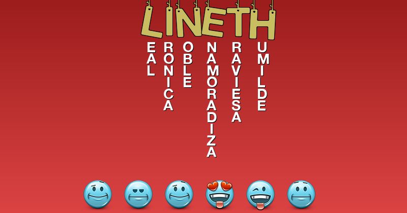 Emoticones para lineth - Emoticones para tu nombre