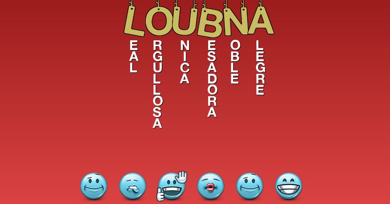 Emoticones para loubna - Emoticones para tu nombre