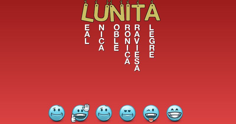 Emoticones para lunita - Emoticones para tu nombre