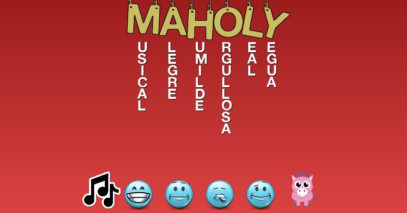 Emoticones para maholy - Emoticones para tu nombre