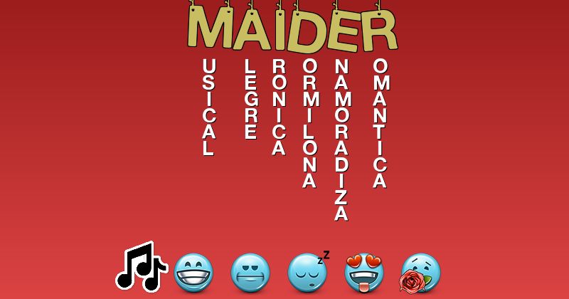 Emoticones para maider - Emoticones para tu nombre