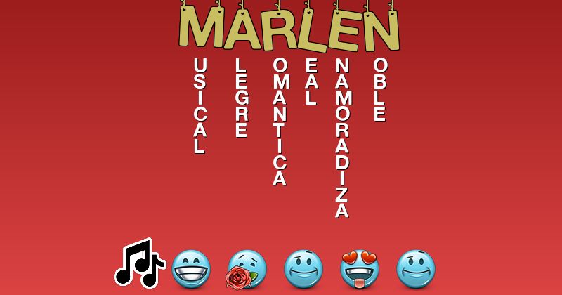 Emoticones para marlen - Emoticones para tu nombre