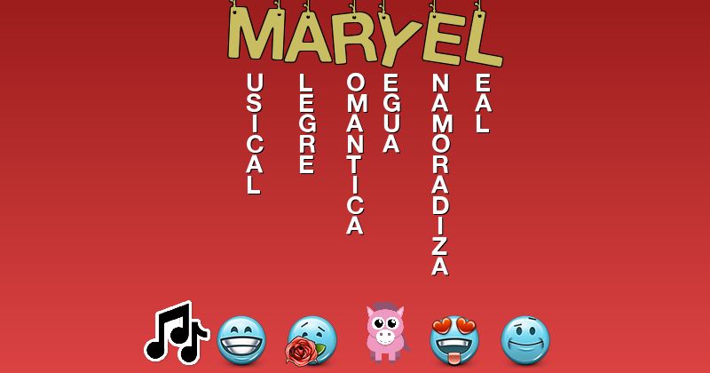 Emoticones para maryel - Emoticones para tu nombre