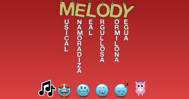 Emoticones para melody - Emoticones para tu nombre