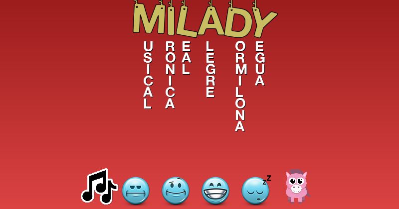 Emoticones para milady - Emoticones para tu nombre