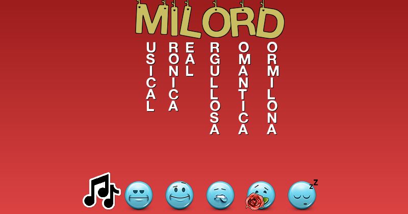 Emoticones para milord - Emoticones para tu nombre
