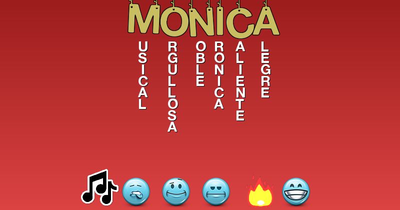 Emoticones para monica - Emoticones para tu nombre