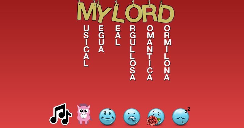 Emoticones para mylord - Emoticones para tu nombre