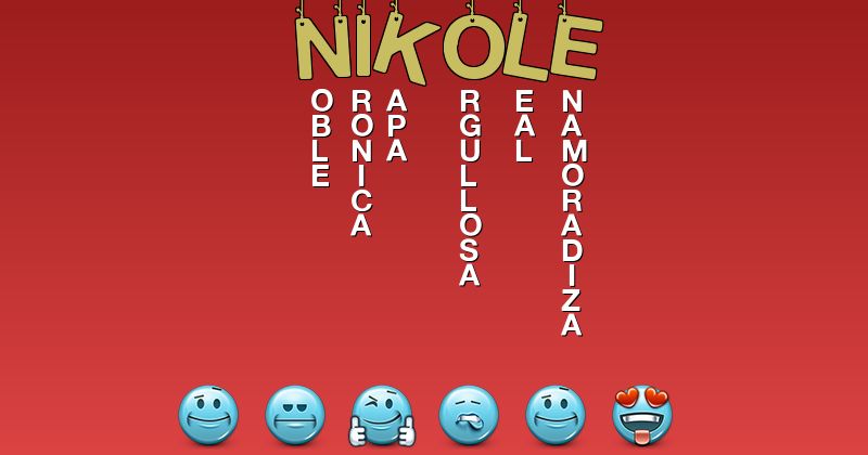 Emoticones para nikole - Emoticones para tu nombre