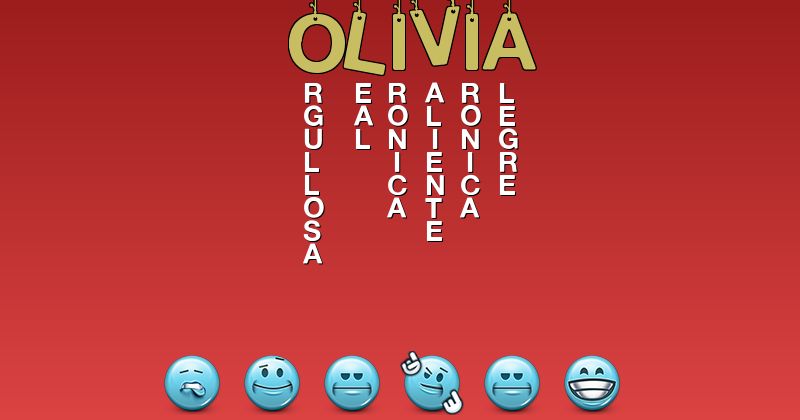 Emoticones para olivia - Emoticones para tu nombre