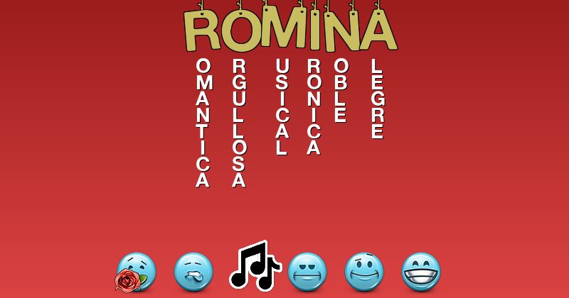 Emoticones para romina - Emoticones para tu nombre