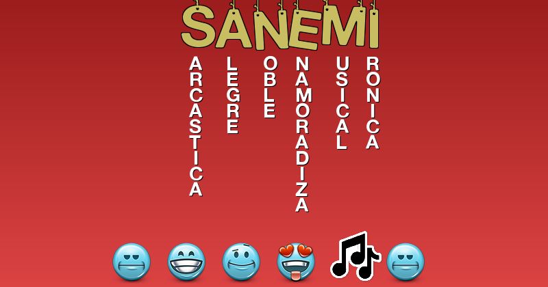 Emoticones para sanemi - Emoticones para tu nombre
