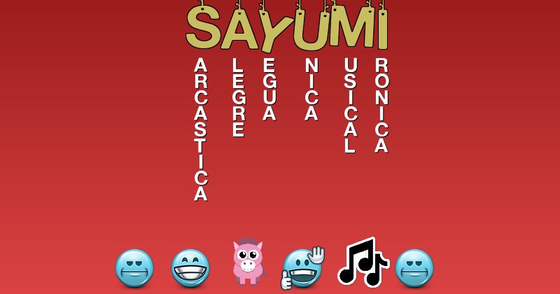Emoticones para sayumi - Emoticones para tu nombre
