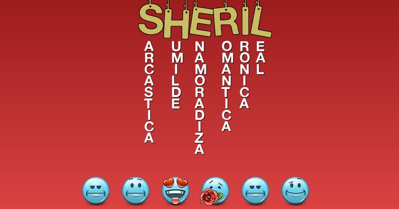 Emoticones para sheril - Emoticones para tu nombre