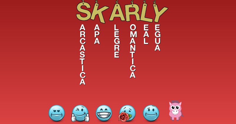 Emoticones para skarly - Emoticones para tu nombre