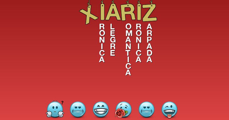 Emoticones para xiariz - Emoticones para tu nombre