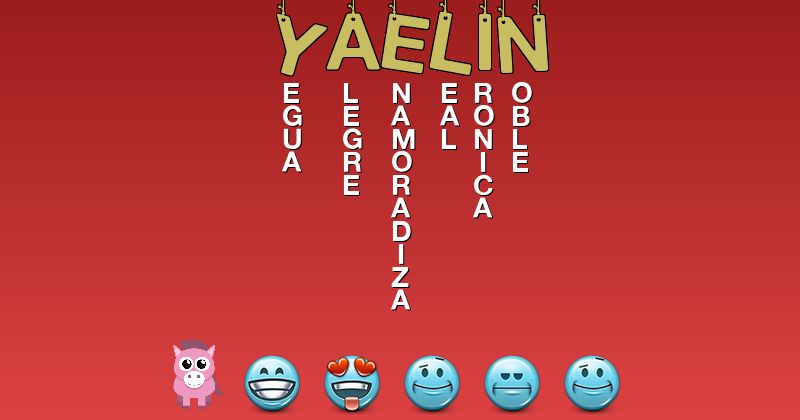 Emoticones para yaelin - Emoticones para tu nombre