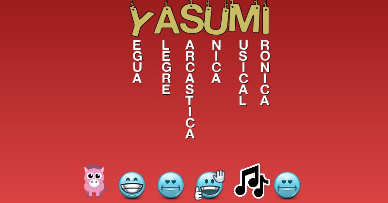 Emoticones para yasumi - Emoticones para tu nombre