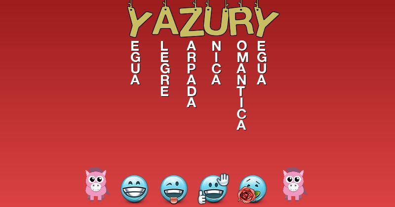 Emoticones para yazury - Emoticones para tu nombre