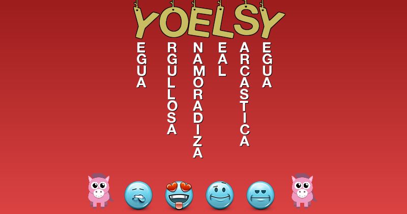 Emoticones para yoelsy - Emoticones para tu nombre