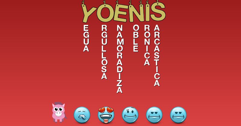Emoticones para yoenis - Emoticones para tu nombre